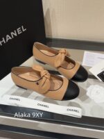 CHANEL    Early Spring New Milan Fashion Show Collection  Super Hot Butterfly Knot Rabbit Ears Mary Jane Single Shoes for Women. Imported sheepskin is super comfortable - Image 34