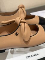 CHANEL    Early Spring New Milan Fashion Show Collection  Super Hot Butterfly Knot Rabbit Ears Mary Jane Single Shoes for Women. Imported sheepskin is super comfortable - Image 36