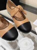 CHANEL    Early Spring New Milan Fashion Show Collection  Super Hot Butterfly Knot Rabbit Ears Mary Jane Single Shoes for Women. Imported sheepskin is super comfortable - Image 37