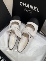 CHANEL    Early Spring New Milan Fashion Show Collection  Super Hot Butterfly Knot Rabbit Ears Mary Jane Single Shoes for Women. Imported sheepskin is super comfortable - Image 55