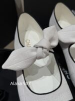 CHANEL    Early Spring New Milan Fashion Show Collection  Super Hot Butterfly Knot Rabbit Ears Mary Jane Single Shoes for Women. Imported sheepskin is super comfortable - Image 70