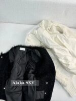 Moncler ""Down jacket that doesn't look strong"" Mengkou  2024 autumn and winter new item  wool mink fur gold and silver thread splicing down jacket with 90 white goose down filling - Image 16