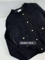 Moncler ""Down jacket that doesn't look strong"" Mengkou  2024 autumn and winter new item  wool mink fur gold and silver thread splicing down jacket with 90 white goose down filling - Image 17