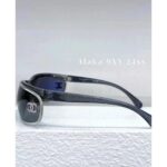 Chanel Y2k stylefuturistic 24 CoCo Neige series rhinestone curved sunglasses for women   Handsome and versatile, unbeatable, showing off a small face. Gift box packaging