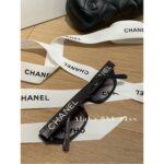 Chanel Wang Yibo's main promotion in this issue  24 CoCo Neige SeriesDiamond Starry Sky Narrow Edition Sunglasses   Handsome and versatile, unbeatable, showing off a small face. Gift box packaging - Image 8