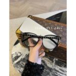 LOUIS VUITTON Ouyang Nana Same Style   Lucky Clover Natural Beauty Artifact Printed Logo Metal Wide Edge Frame Flat Mirror - Image 6