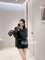 Dior  Super FlashBlue Starry Sky Galaxy Bead Embroidered Cardigan D  2024 early autumn new series wool classic letter jacquard gemstone blue starry sky cardigan sweater. - Image 8