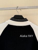 Celine American Hot Girl Casual Dressing  24ss early autumn new classic "Triumph Logo" embroidered black and white color blocked jacket, baseball jacket, women's jacket - Image 12