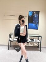 Celine American Hot Girl Casual Dressing  24ss early autumn new classic "Triumph Logo" embroidered black and white color blocked jacket, baseball jacket, women's jacket - Image 27