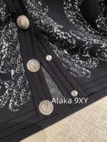BALMAIN is a musthave for socialites B  24 early autumn new bright silk embroidery jacquard logo metal buckle slim fit long sleeved knitted sweater cardigan top coat - Image 6
