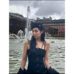 Chanel 2025B Early Fall Collection 🔍 Jennie-Inspired Camisole - Pearl Bow Straps & Crystal Button Bustier
