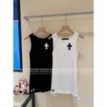 CHROME HEARTS 2025 Spring/Summer Collection 🖤 Leather Cross Logo Dress - Cotton Back Vine Print Slip Dress