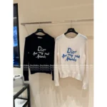 Dior 2025 Early Fall Collection ✨ Signature Letter Logo Round Neck Cashmere Sweater