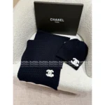 Chanel 25A Fall/Winter Collection ☑️ Heavyweight Knit Set - 100% Cashmere Pineapple Scarf & Beanie