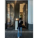 Chanel 25B Fall/Winter Collection 🔛 Women's 100% Imported Cashmere Knit Cardigan Coat - 4-Pocket Bathrobe Style - Image 3