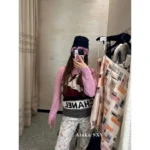 Chanel 2024N Coco Neige Ski Collection ❄️ Snow Mountain Sweater - Color-Block Jacquard Logo Pullover 🏔️