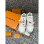 Louis Vuitton Premium 2025 Summer Couple Trainer Sneakers ✨ Embroidered Badge Detail - Gift Box Packaging