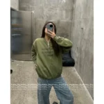 ACNE STUDIOS 2025 Autumn Collection 🍵 Classic 1996 Vintage Baseball Jacket - Matcha Green Retro Zip-Up w/ Distressed Logo