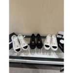 Chanel 2025B Early Fall Collection 🔍 Platform Biscuit Sneakers - Metallic Logo & Color-Block Design (3 Colors)