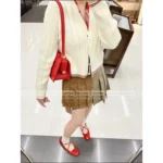 THOM BROWNE 2025SS Early Fall Collection 👧 Women's V-Neck Cardigan - Imported Lambswool & Cashmere Blend 🐑