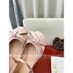 Dior 2025SS Lovely-D 3D Handmade Bow Silk Satin Ballet Flats 🩰 Lambskin Lining - Image 3