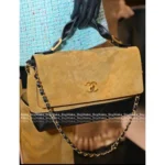 Chanel In Stock 🤎 2025A Haute Atelier Runway Briefcase - Suede Color-Block w/ Detachable Chain ⛓️ Full YKK Hardware & Messenger Style - Image 13