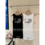 CHROME HEARTS 2025 Spring/Summer Collection 🖤 Leather Cross Logo Dress - Cotton Back Vine Print Slip Dress - Image 2