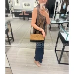 Chanel 🤎 2025A Haute Atelier Collection Runway Piece - Suede Color-Block Metal Chain ⛓️ Briefcase/Messenger Bag w/ Full Imported YKK Hardware - Image 4