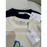 Dior 2025 Early Fall Collection ✨ Signature Letter Logo Round Neck Cashmere Sweater - Image 4