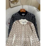 Hermes 🍊 2025 Early Autumn New Collection Jacquard Pig Nose Logo Zip-Up Cardigan in Cashmere/Wool Blend - Image 10