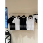 Chanel 🤍 2025B Spring/Summer New Collection Crochet Hollow-Out Round Neck Sleeveless Knit Tank / Short-Sleeve T-Shirt - Image 2
