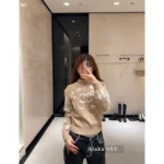 Chanel 2024N Coco Neige Ski Collection ❄️ Jacquard Logo Cashmere Sweater - High-Neck Knit with Dust Bag Packaging - Image 3