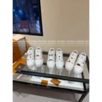 Louis Vuitton Premium 2025 Summer Couple Trainer Sneakers ✨ Embroidered Badge Detail - Gift Box Packaging - Image 6