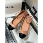 Chanel 2025B Early Fall Collection 🐼 Color-Block Mary Janes - Leather Chain Strap Two-Tone Pumps - Image 8