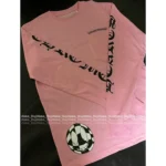 Chrome Hearts 2025SS Early Spring Collection 🎀 London Exclusive - Pink Sanskrit Print Crewneck Tee - Image 6