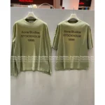 ACNE STUDIOS 1996 Series New Colorway 🆕 Round Neck Logo Tee - Cotton Short/Long Sleeve Shirt - Image 8