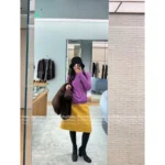 miumiu Stunning New Colorway 💜 25SS Spring/Summer Collection - Jacquard Letter Logo Embroidered Long-Sleeve Knit (Brightening & Flattering~) - Image 11