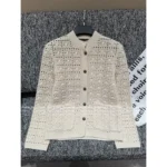 LOROPIANA LP Light Luxury Hollow-Out Cashmere Cardigan 🐑 Runway-Grade Artisanal Knitwear - Image 3