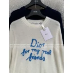 Dior 2025 Early Fall Collection ✨ Signature Letter Logo Round Neck Cashmere Sweater - Image 3