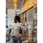 CHROME HEARTS ♥️ Personal Favorite — 2025 Early Fall New Printed Floral Letter Logo Ribbed Crewneck Long-Sleeve T-Shirt for Women - Image 3