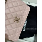 Chanel 2025S Sakura Pink Collection 🌸 Trendy CC Chain Bag - Heavy Crystal Letter Logo & Handle ⛓️ - Image 12