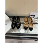Chanel 25B Early Fall Collection ⛓️ Runway Chain & Patent Leather Mary Janes - Pearl-Accented Pumps for Elegant Style - Image 9