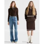 Prada 2025SS Early Fall Collection 🤎 Cashmere Blend Long Cardigan - Slim-Fit Cafe-Au-Lait Knit Open Front - Image 12