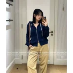 RALPH LAUREN La Fu 2025 Fall/Winter Collection 🤍 "Old Money Style" Hooded Cardigan - Cable Knit Zip-Up Jacket with Embroidery - Image 14
