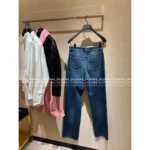 Chanel 2025B Early Fall Collection 👖 Jennie-Inspired "High IQ" Jeans - Runway Straight-Leg Trousers for Polished Style - Image 3