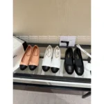 Chanel 2025B Early Fall Collection 🐼 Color-Block Mary Janes - Leather Chain Strap Two-Tone Pumps - Image 2