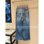 ACNE STUDIOS 25 Early Fall Collection 👖 Layered Two-in-One Washed Jeans - Enzyme Gradient "Spicy Girl" Denim - Image 2