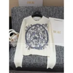 Dior 2025 Early Fall Collection ⭐️ 4D Jacquard Logo Sweater - 100% Cashmere Women's Pullover with Embroidery - Image 5