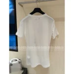 Dior 2025SS Spring/Summer Collection 🌈 Signature Print Linen-Cotton Tee - Hand-Painted Logo Short Sleeve Shirt - Image 11