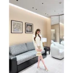 VALENTINO 2025SS Spring/Summer Collection 🤍 Elegant French "Rich Girl" Style 👸 Polka Dot Bud Sleeve Blouse Set - Image 10
